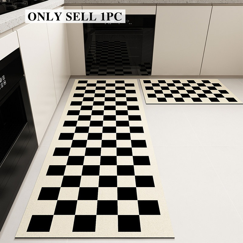 Kitchen Appliances White - Tappetino da Cucina in PVC, Impermeabile,