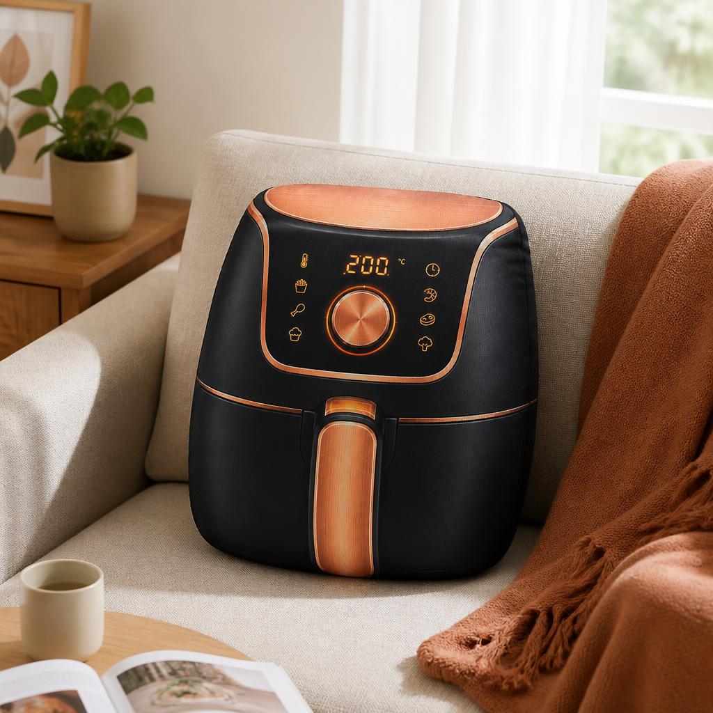 Kitchen Appliances To Gift - Cuscino moderno a forma di friggitrice