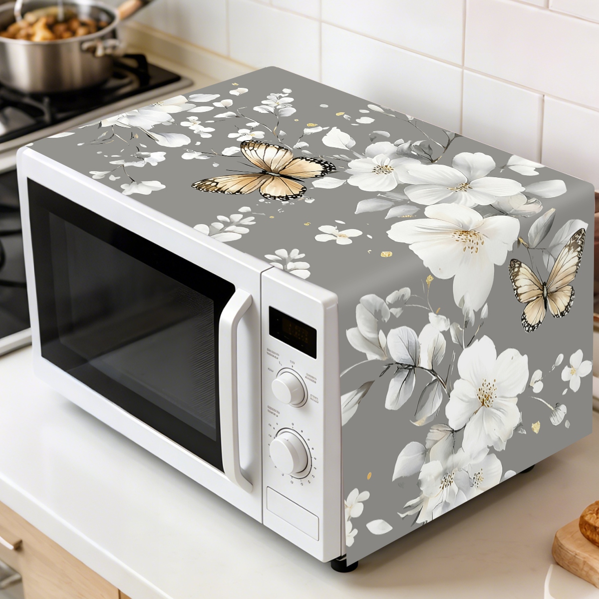 Copertura Antipolvere per Micr - Kitchen Appliances White recensione e prezzo